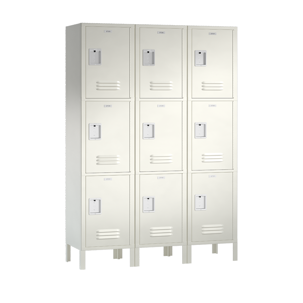 Traditional Metal Locker — 3 Tier, 3 Wide